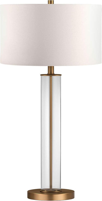 Henn&Hart 29" Modern 1-Light Table Lamp, Gold