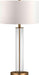 Henn&Hart 29" Modern 1-Light Table Lamp, Gold
