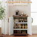 White Plastic Storage Cabinet With Adjustable Shelves
