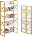 Five Tier Bookshelf White Gold UltraFinish Coatings