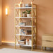 Five Tier Bookshelf White Gold UltraFinish Coatings