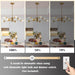 8-Light Globe Sputnik Chandelier Modern Gold Sputnik Chandelier Mid Century Globe Pendant Light Brushed Brass Finished with Clear Glass Lampshade Chandeliers for Kitchen Bedroom