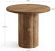31.5-Inch round Dining Table for 2-4 People, Small Kitchen Table with Sturdy Base for Dining Room, Living Room (Brown)