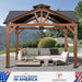 Cedar Wood Gazebo 12x12 Weatherproof Exterior Durability