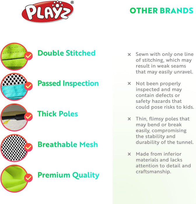 7Pc Kids Play Tent with 1 Big Ball Pit for Babies, 3 Play Tunnel for Toddlers, and 3 Pop up Tents Playhouse Bundle, Best Birthday Gift for Boys & Girls, Indoor & Outdoor Use Portable Play Center