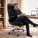 Ergonomic Office Chair, Executive Leather Desk Chair with Lumbar Support