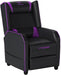 Gaming Recliner Chair Racing Style Single PU Leather Sofa Modern Living Room Recliners Ergonomic Comfortable Home Theater Seating, Purple