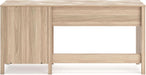 Battelle Home Office Desk, 60" W X 20" D X 29" H, Light Brown