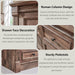 Farmhouse 57" Tall 7 Drawers Dresser for Bedroom, Light Brown