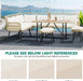 L-Shaped Rattan Patio Furniture Set Light Brown Beige