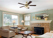 Westinghouse 7233800 Vintage Ceiling Fan with Light, 52 In., Polished Brass