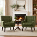 Green Upholstered Tufted Mid Century Armchair Collection