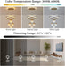 Gold Chandeliers Pendant Light Dimmable Three Color