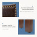 Dining Chairs Set of 2, PU Leather Kitchen Chair, Brown