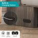 Grey QueenSize MurphyBed With Mattress USBCharging