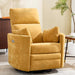 Power Recliner Nursery Swivel Rocking Glider Chair with USB Port,Upholstered Electric Nursing Recliner Rocker Chair for Adults with 2 Pillows for Bedroom Nursery Living Room(Yellow,Power-Driven)