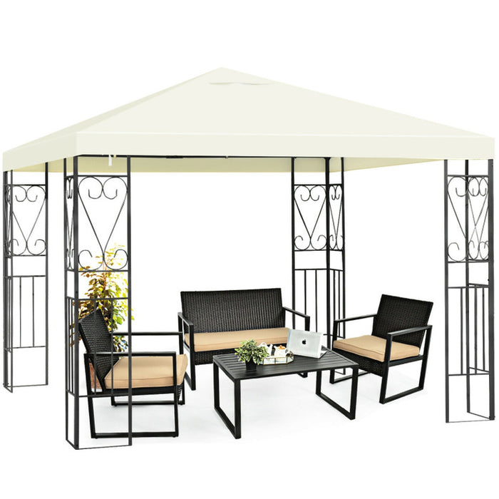 10 X 10 Feet Patio Gazebo Canopy Tent Garden Shelter