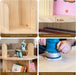 Rotating Solid Pinewood Five Tier Corner Bookshelf