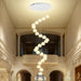 Crystal Ball Chandelier for High Ceiling Modern Glam Crystal Chandelier Lighting for Foyer Enterway Long Staircase 25 Light Silver