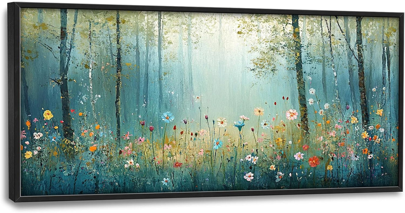 60x30 Forest Tree BotanicalArtistic Frameless Wall Art