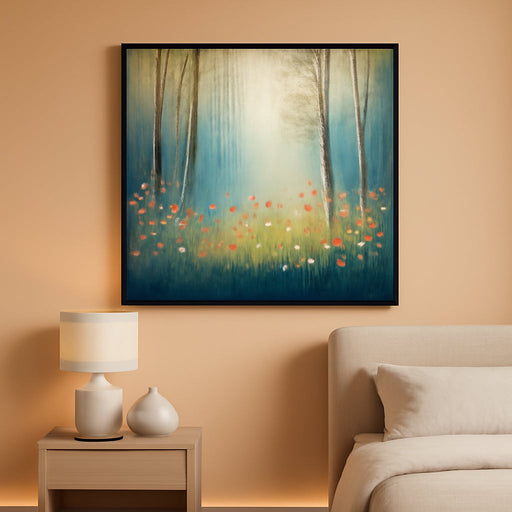 60x30 Forest Tree BotanicalArtistic Frameless Wall Art