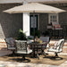 6.5 X 10 Ft Rectangular Patio Umbrella W/Crank, Beige