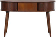 Ripple Desk Dark Walnut VerticalGroove Concealed Drawers