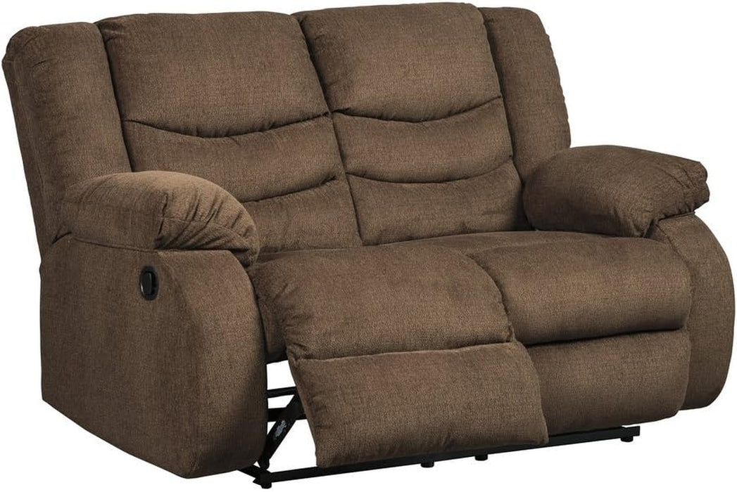 Dark Brown Manual Reclining Loveseat