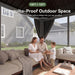 10X12 Gazebo Hardtop Gazebo with Double Galvanized Steel Roof Outdoor Pavilion with Breathable Netting and Privacy Curtain for Backyard (Gray)