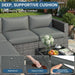Patio Sectional Furniture Set, Outdoor Sectional Furniture for All-Weather
