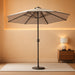 15Ft Double-Sided Patio Umbrella, Outdoor Extra Large Umbrella W/Hand-Crank System & Air Vents, Market Twin Umbrella W/ 12-Rib Sturdy Metal Frame for Poolside, Garden Backyard (Beige)