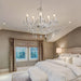 Farmhouse 5 Light K9 Crystal Chandelier PendantLightFixture