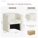 Cream PlushSherpa Barrel Armchair With Storage Ottoman