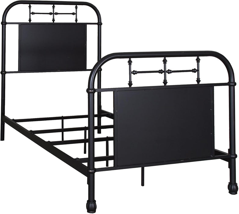 Industries Vintage Series Full Metal Bed, 80" X 59" X 54", Distressed