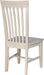Set of 2 Tall Mission Dining Chairs Solid Parawood Sturdy and Long-Lasting, 18.1"W X 22.05"D X 40.16"H, Unfinished