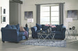 Plush Loveseat - Dark Blue