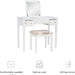 Vanity Set White