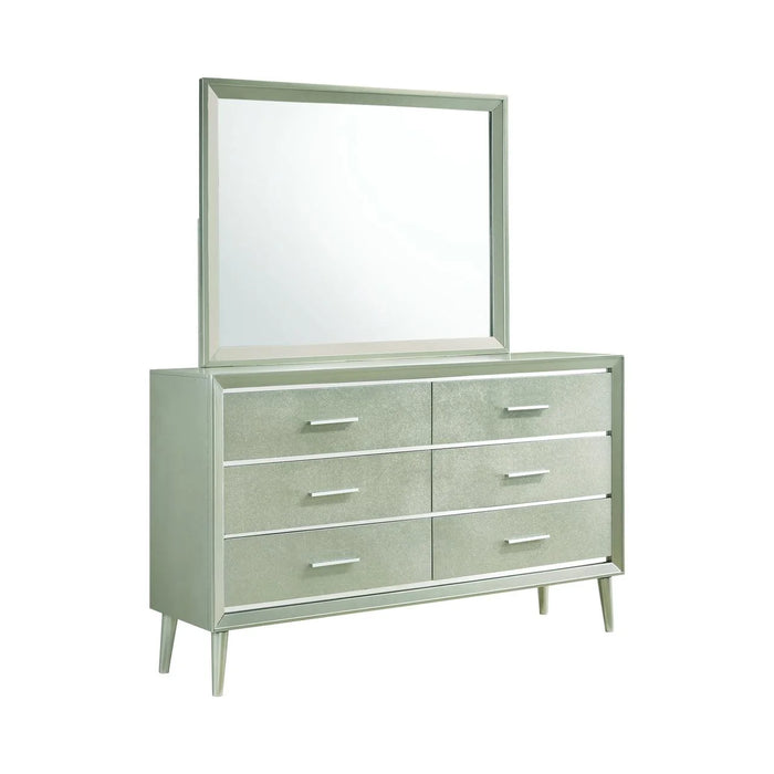 Ramon Dresser Mirror Metallic Sterling