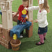 Great Outdoors Brown Toddler Playhouse with Grill and Planter Play Toys for Outside