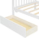 Twin Size White House Bed With PremiumStorageDrawers