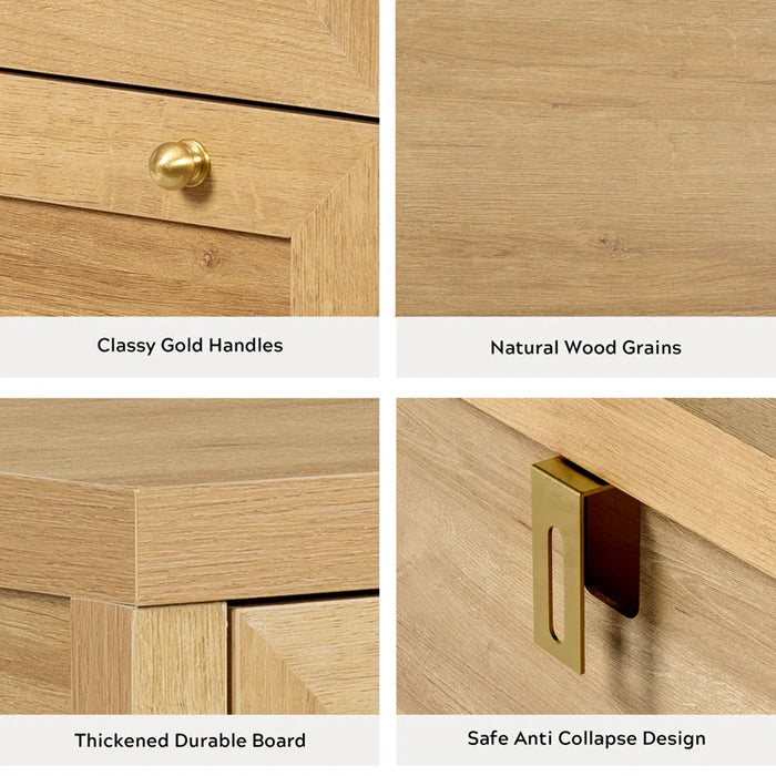 3 Drawer Dresser,Wide Chest of Drawers