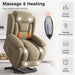 Power Lift Recliner Chair for Elderly Indoor Living Room Reclining Chairs Lounge Chairs Single Sofa with Side Pockets and Remote Control for Bedroom（Brown）