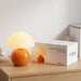 Orange Glass Mushroom Table Lamp Nightstand Bedroom