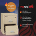 Fireproof Vertical File Cabinet (2 Letter Sized Drawers, Impact Resistant, Water Resistant), 27.75" H X 17.75" W X 25.06" D, Parchment