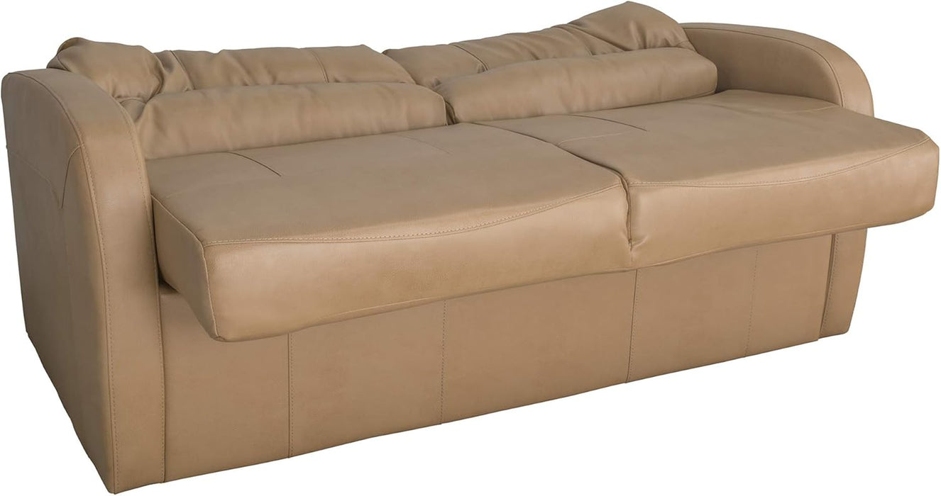 65InchJackKnifeRVSleeperSofaToffeeLeatherPUProPlus