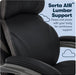 Jackson Big and Tall Executive Office Chair with AIR Technology and Smart Layers Premium Elite Foam, Supports up to 350 Pounds, Bonded Leather, Black