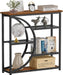 Entryway Table, Narrow Console Table, Industrial Sofa Table with 5 Tier Storage Shelves, Entrance Table for Hallway, behind the Couch, Living Room, Foyer