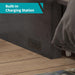 Queen Murphy Wallbed Cabinet Grey USBChargingStation