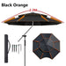 New Upgraded Fishing Umbrella Stainless Steel Rod Outdoor Large Parasol Camping Sunshade Beach Parasol Courtyard Awning 2-2.6M