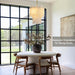 Alabaster round Chandelier, 2-Tier Spanish Alabaster Chandeliers, Warm White, 13" Modern Small Gold Marble Pendant Chandeliers for Foyer, Kitchen Island, Dining Room, Bedroom